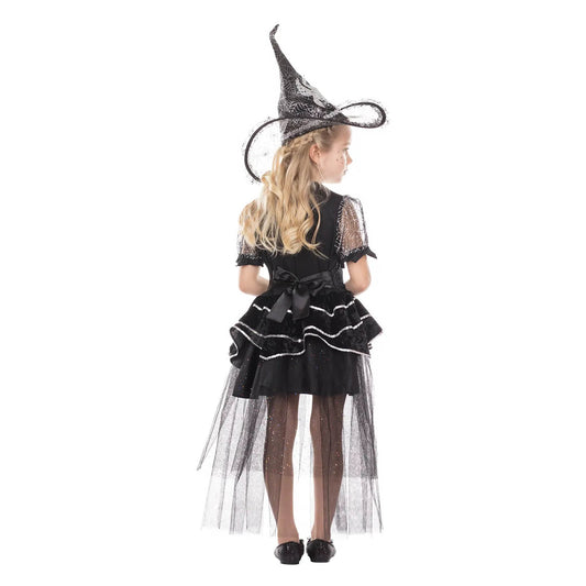 Halloween - Hexe Little Spidy - Kostüm Kleid - Gr. 116 (4-5 Jahre) - Widmann