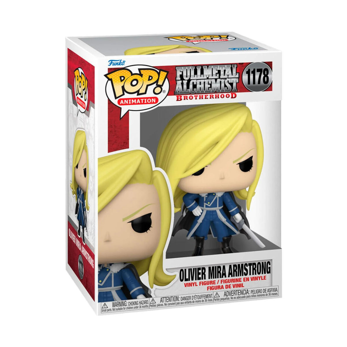 Fullmetal Alchemist: Brotherhood - Olivier Mira Armstrong with Sword - Funko Pop! Vinyl Figur N° 1178 - 9,5cm - Funko