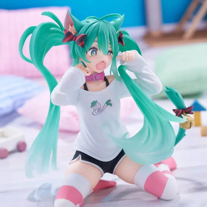 Hatsune Miku - Miku Cat Ear T-Shirt - Figur Desktop Cute - 13 cm - Taito