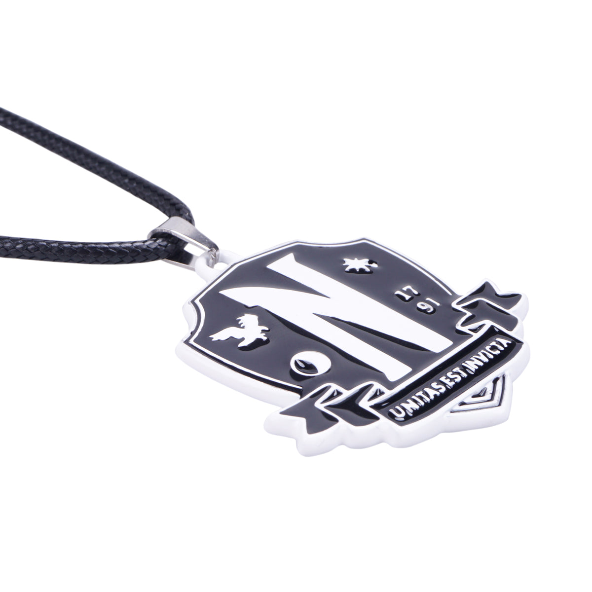 Wednesday - Nevermore Academy Wappen - Halskette - 4 x 4,5 cm - CoolChange