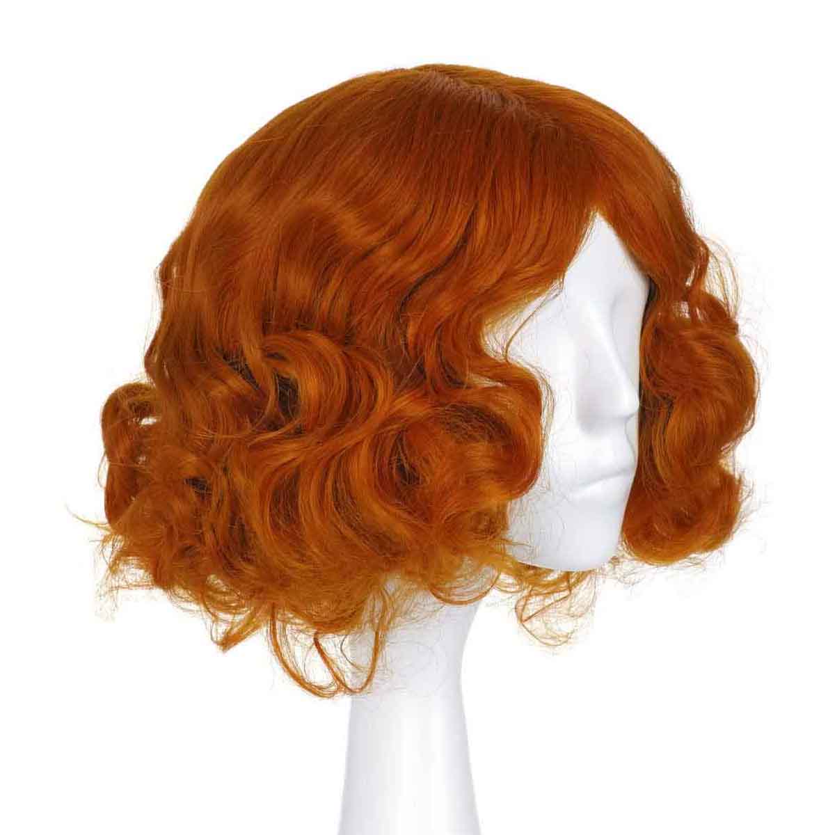 Alice im Wunderland - Verrückter Hutmacher - Cosplay Perücke Orange gelockt - 24 cm - CoolChange