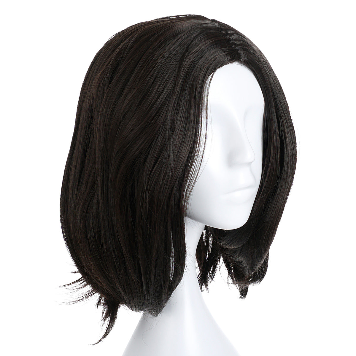 Alita: Battle Angel - Alita - Cosplay Perücke Dunkelbraun - 40 cm - CoolChange