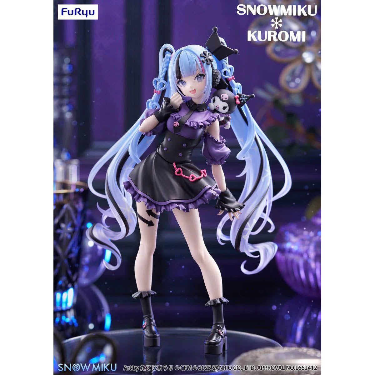 Hatsune Miku x Sanrio - Snow Miku x Kuromi - Trio-Try-iT Figure - 19 cm - FuRyu