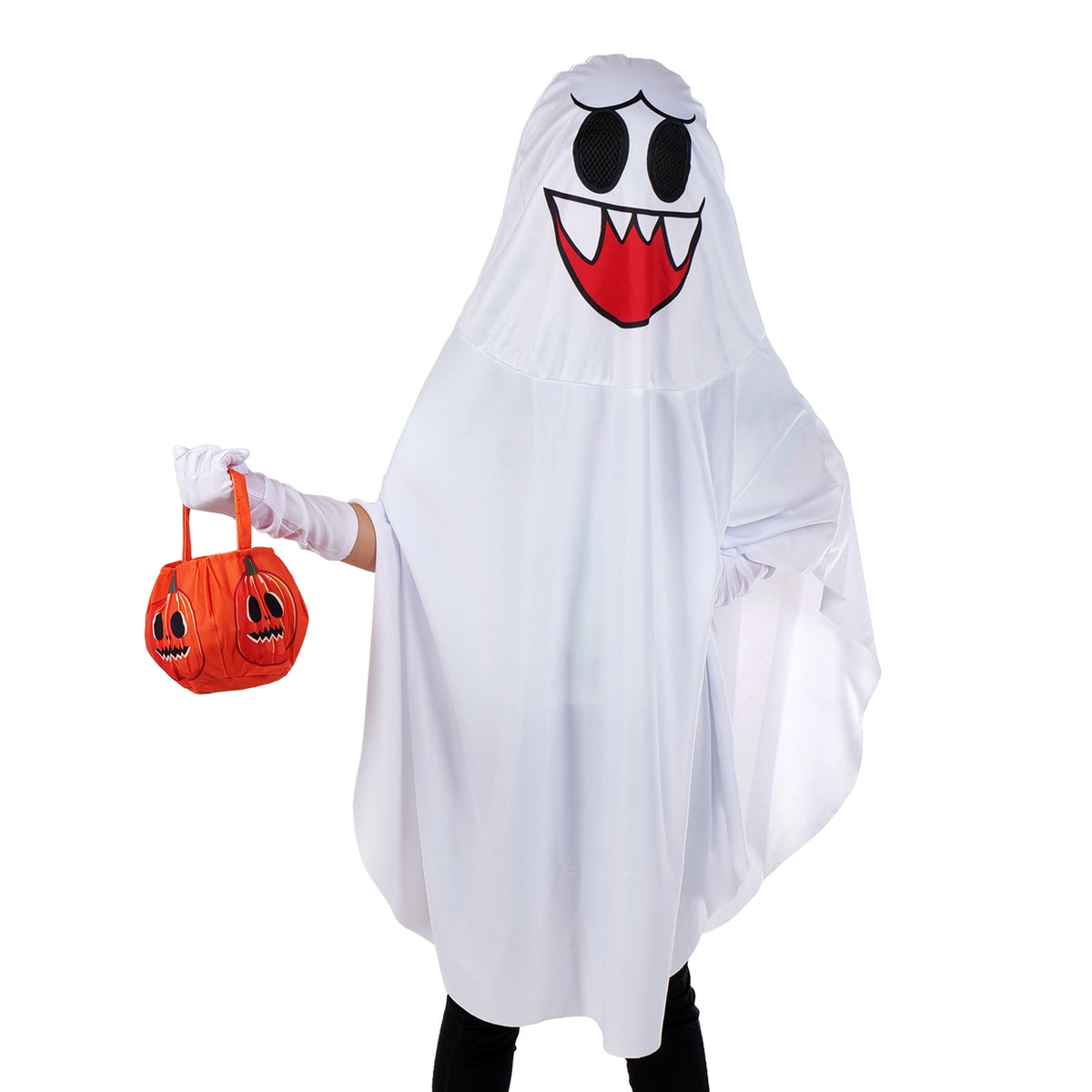 Ghost - Kids' Costume with Halloween Bag - One Size - CoolChange