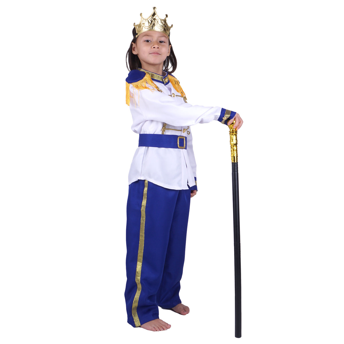 Kaiser Franz - Prinz Kinderkostüm mit Uniform und Zepter - Gr. 128–152 - CoolChange