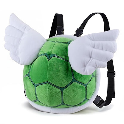 Super Mario - Yoshi-Panzer - Plüsch-Rucksack für Kinder - 30 x 25 x 12 cm - CoolChange