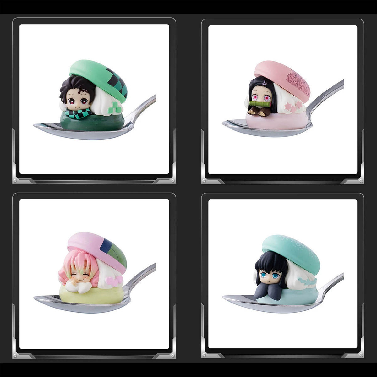 Demon Slayer - Chara Macaron - Minifigur Blindbox - Einzelpack - 4 cm - Bandai