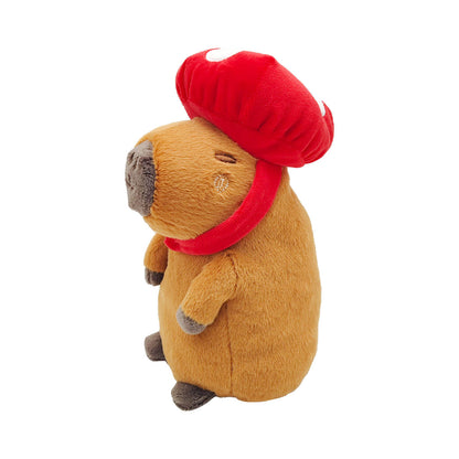 Hug a Capybara - Capybara mit Pilzhut - Plüschtier - 23 cm - Joy Toy