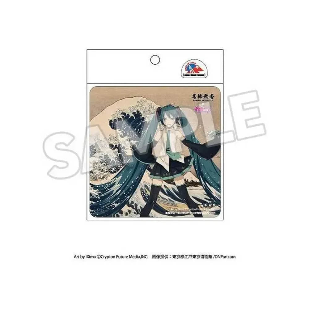 Hatsune Miku x Hokusai - Die große Welle vor Kanagawa - Automagnet - 11,5 x 11,5 cm - Presence