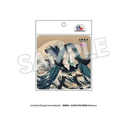 Hatsune Miku x Hokusai - Die große Welle vor Kanagawa - Automagnet - 11,5 x 11,5 cm - Presence
