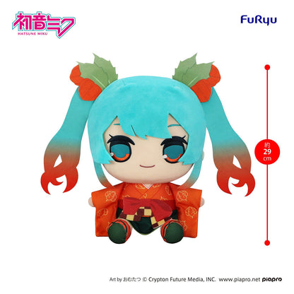 Hatsune Miku - Flower Fairy Winter Cherry - Kyurumaru Big Plüschfigur - 29 cm - FuRyu