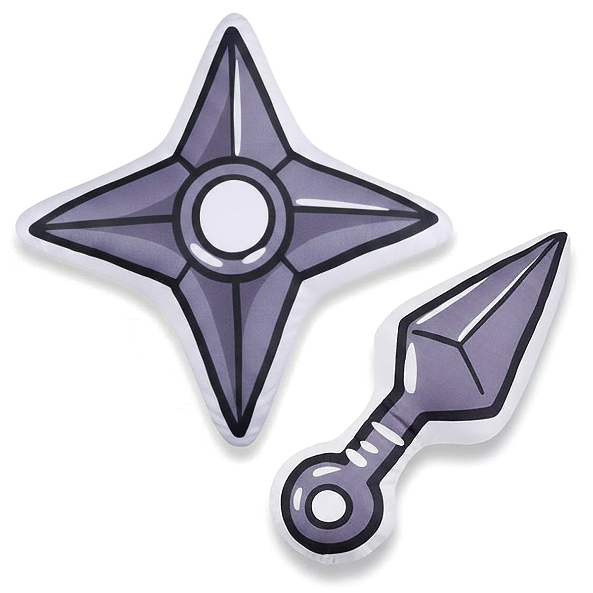 Ninja - Shuriken & Kunai - Dekokissen-Set (2 Stück) - 55 cm - CoolChange