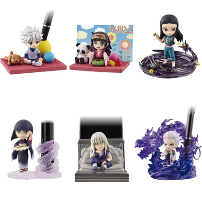 Re-Ment - Hunter x Hunter - DesQ Desktop Hunter 5 - Blindbox Figur - 6cm - 6er Set ganze Display