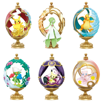 RE-MENT Pokémon OVALTIQUE COLLECTION Antique-Style PVC Figuren 1 Box (6 er)-(1)