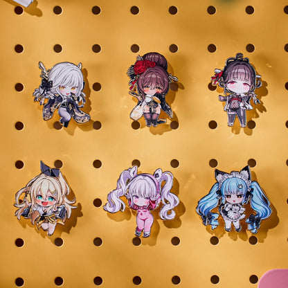 Nikke Goddess of Victory: Nikke Metal Chibi Chara Trading Pin Badge: 1Box (10pcs)