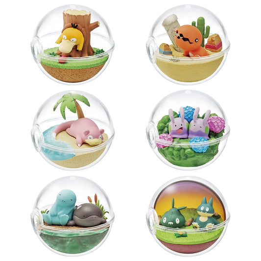 Re-ment Pokémon Terrarium Collection relaxing time 6er Box (6)