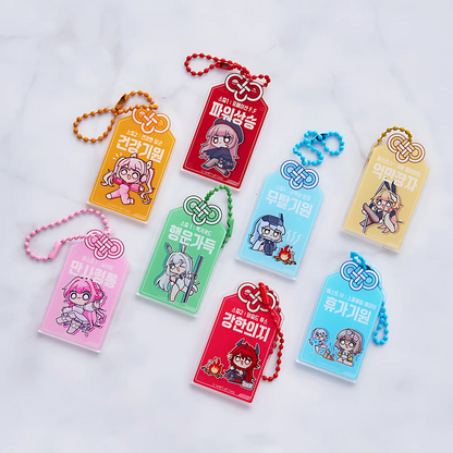 Nikke Schlüsselanhänger 6 cm ganzes set aus 8