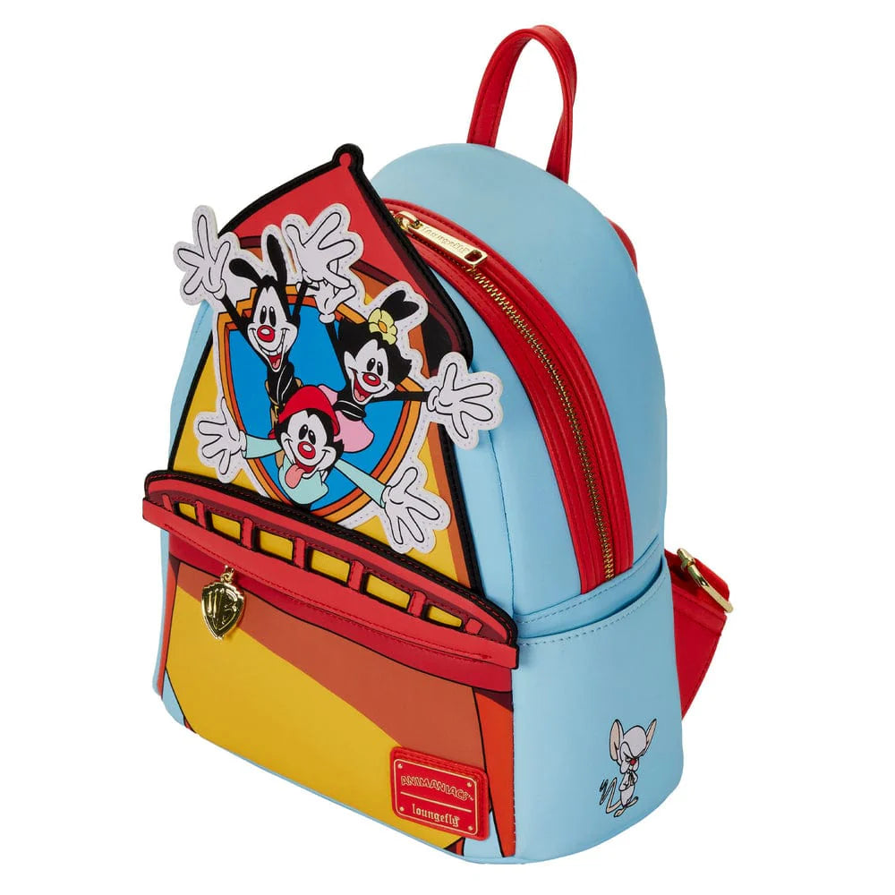 Animaniacs - Warner Bros. Tower - Loungefly Mini-Rucksack - Vegan-Leder