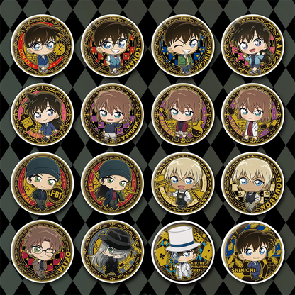 Detektiv Conan - Gravierte Metall-Anstecknadel Blindbag - Einzelbag - 5,8cm - Eaki