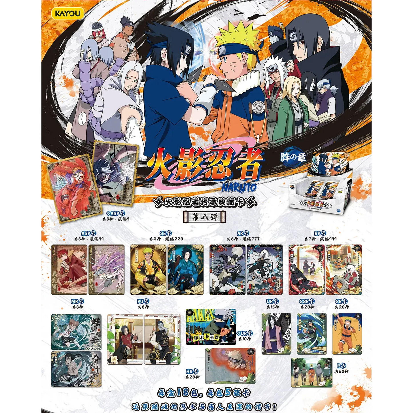 Naruto Shippuden: Tier 4 Wave 3 (Vol. 8) - Booster Pack - 1 Pack - Kayou