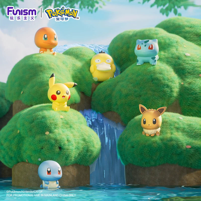 Pokémon: Kanto Starter & Friends - Palmsize Wonders Vol. 1 Mini Figur Blindbox  - Einzelbox - 4cm - FUNISM