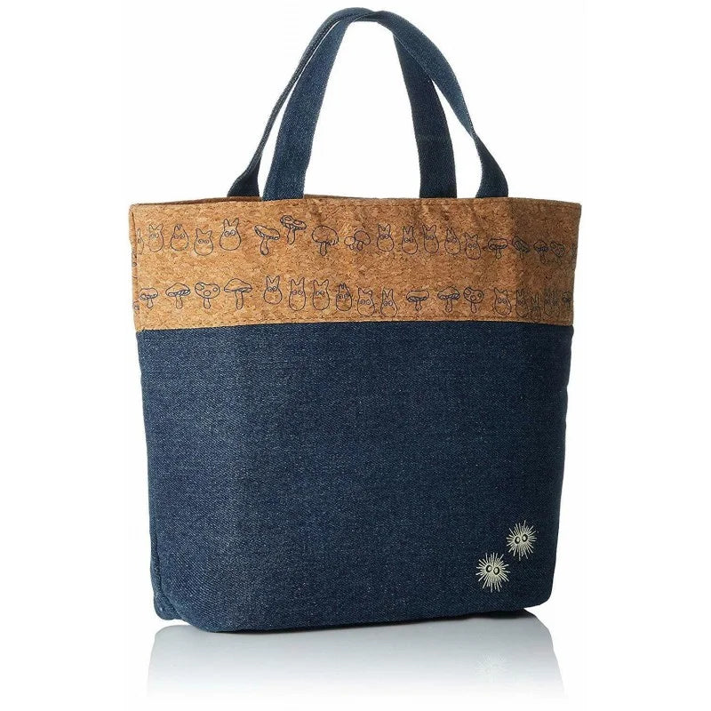 Mein Nachbar Totoro - Totoro - Lunchtasche Kork & Denim - 33 x 25,5 x 12 cm - Skater