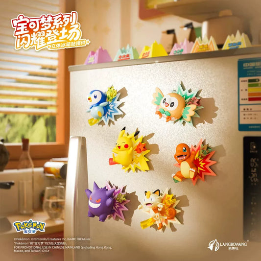 Pokémon - Shine On Stage - 3D Fridge Magnet Blind Box - Single Box - 7.6 cm - Holly Box