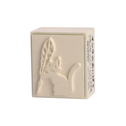 Kiki's Delivery Service - Jiji with Quill - Wooden Stamp - 3.5 x 3 cm - Beverly