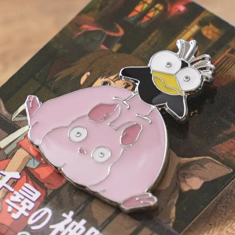 Chihiros Reise ins Zauberland - Boh-Maus und Fliegenvogel - Pin - 3 cm - Benelic
