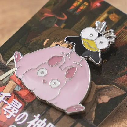 Chihiros Reise ins Zauberland - Boh-Maus und Fliegenvogel - Pin - 3 cm - Benelic
