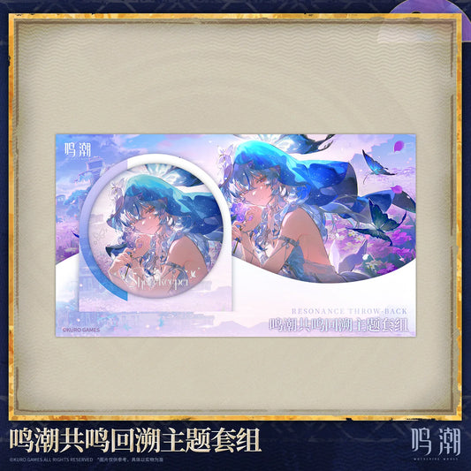 Wuthering Waves - Shorekeeper (Resonance Throw-Back) - Button & Glitzerkarte Set - 75 mm - KURO GAMES