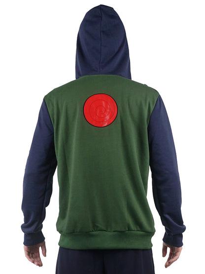 Zip Hoodie von Kakashi Hatake, Pullover im Shinobi-Uniform Design, Größen: S - L