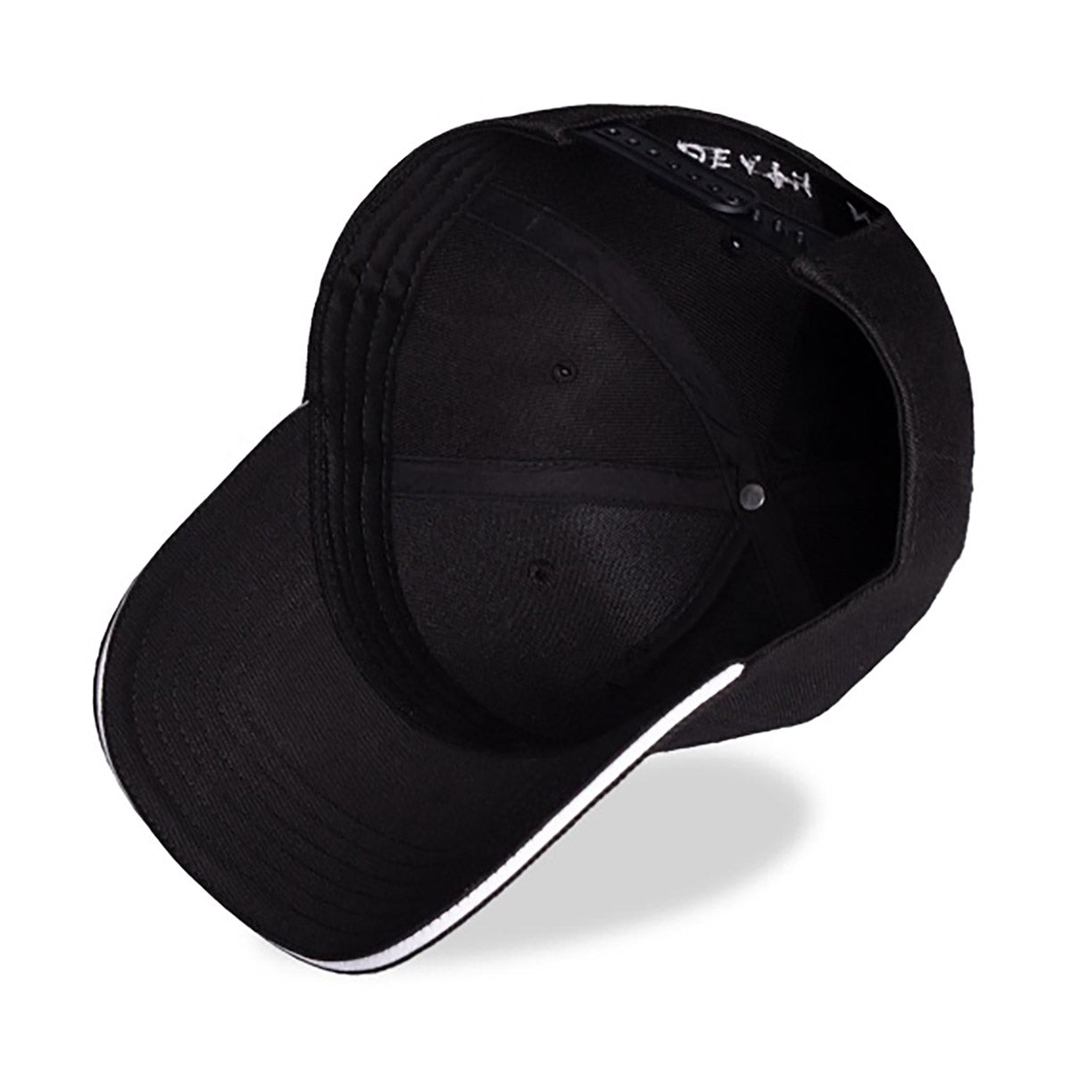 Death Note Curved Bill Cap, Totenkopf Gummi-Patch