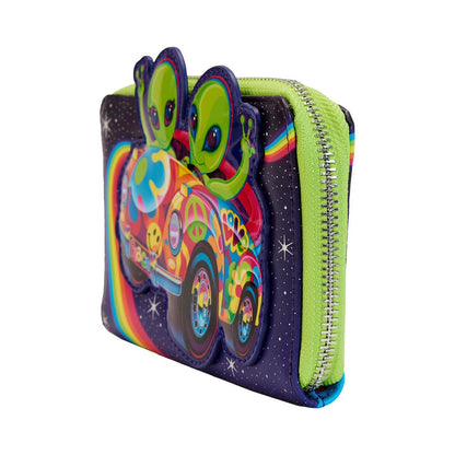 Lisa Frank - Cosmic Alien Ride - Zip Around Wallet Geldbörse - 15,2x10,2cm - Loungefly