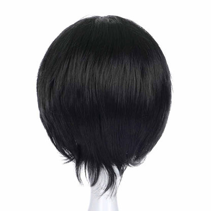 Cosplay Perücke von Monkey D. Ruffy für One Piece Fans, Schwarz