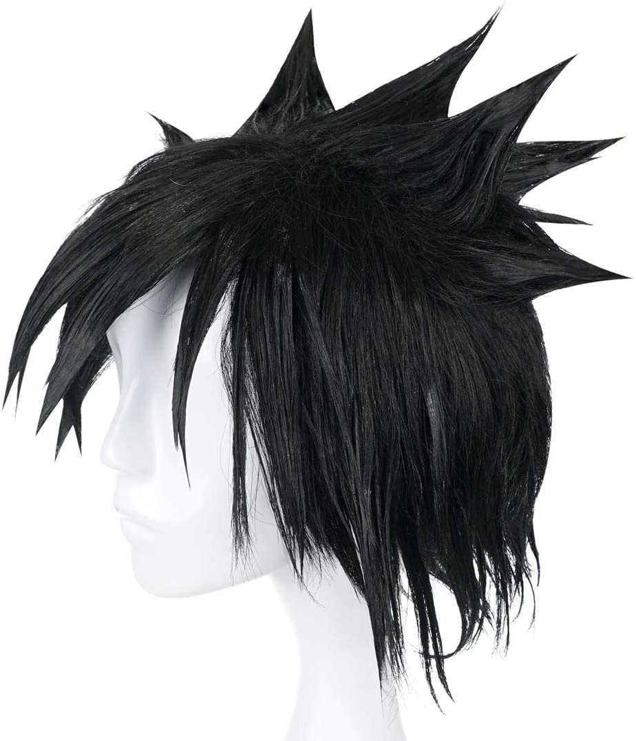 Cosplay Perücke von Sasuke Uchiha für Shinobi Kostüm, Schwarz