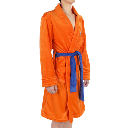 Son Goku Bademantel mit GO Schriftzeichen, Größe: SM, L