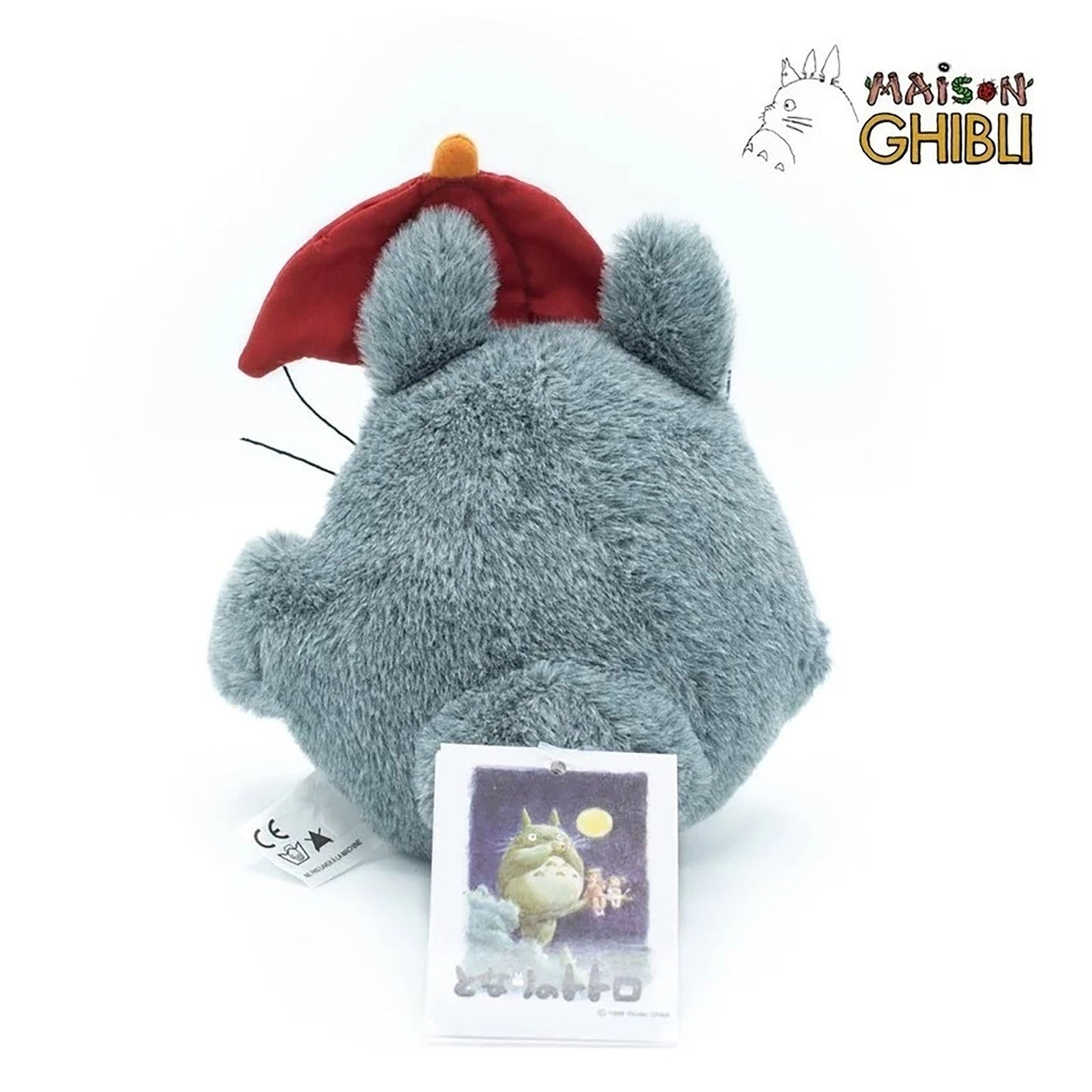 Mein Nachbar Totoro - Totoro mit rotem Regenschirm - Plüschfigur - 15cm - Studio Ghibli