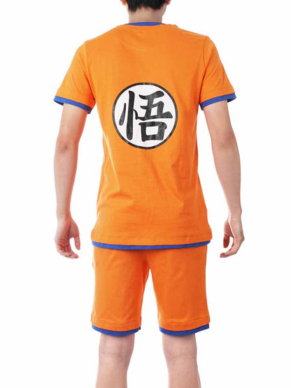 Son Goku Schlafanzug, Sommer Pyjama für Dragon Ball Fans, Größen: M - XL