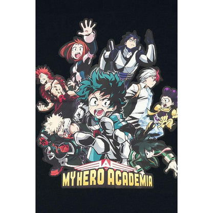 T-Shirt "Helden", My Hero Academia, Herren Basic, Größe S, Schwarz