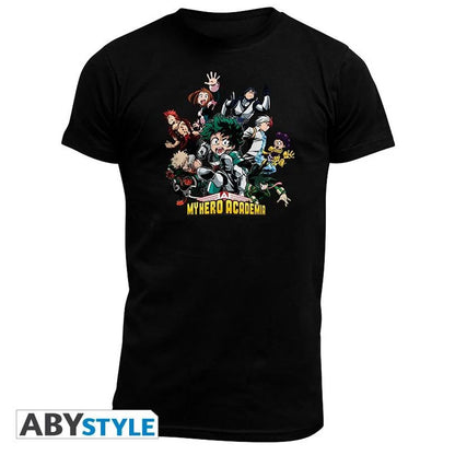MY HERO ACADEMIA - Tshirt "Heroes" man SS black - basic XXL