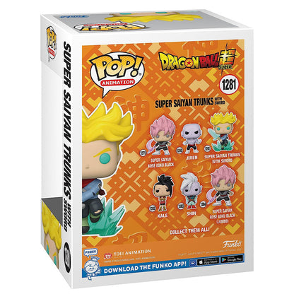 Funko POP! Animation, Dragon Ball Super, Super Saiyan Rage Future Trunks Figur 1281, mit Schwert