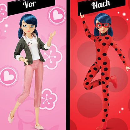 Ladybug - Miraculous: Ankleidepuppe mit zwei Outfits. 26cm