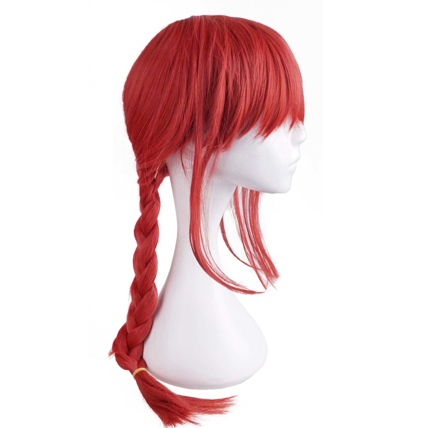 Makima Perücke für Chainsaw Man Fans, Kontrollteufel Cosplay Wig, Rot, 61cm