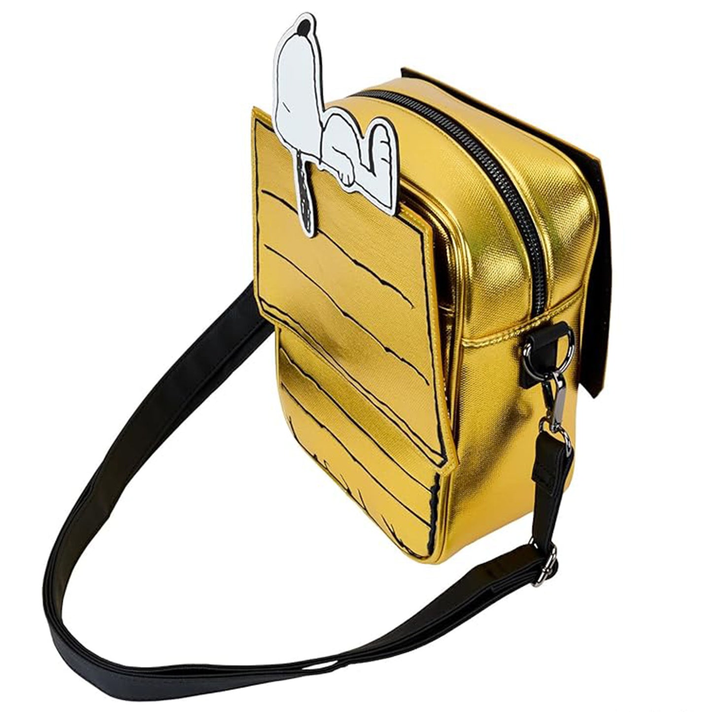 Loungefly Snoopy und Hundehütte, Peanuts Umhängetasche, 75th Anniversary Edition