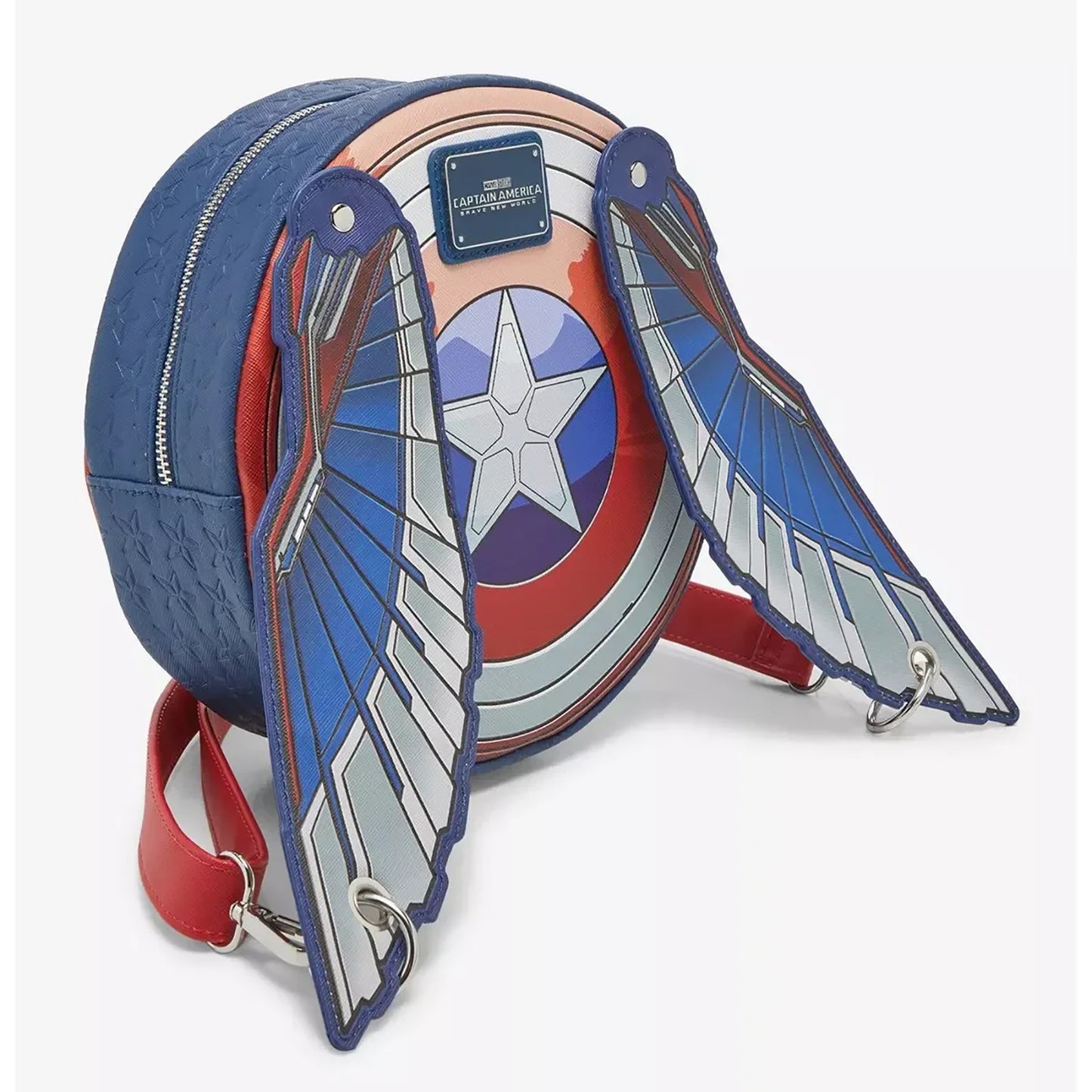 Loungefly Captain America Brave New World mit Flügeln, Marvel Umhängetasche