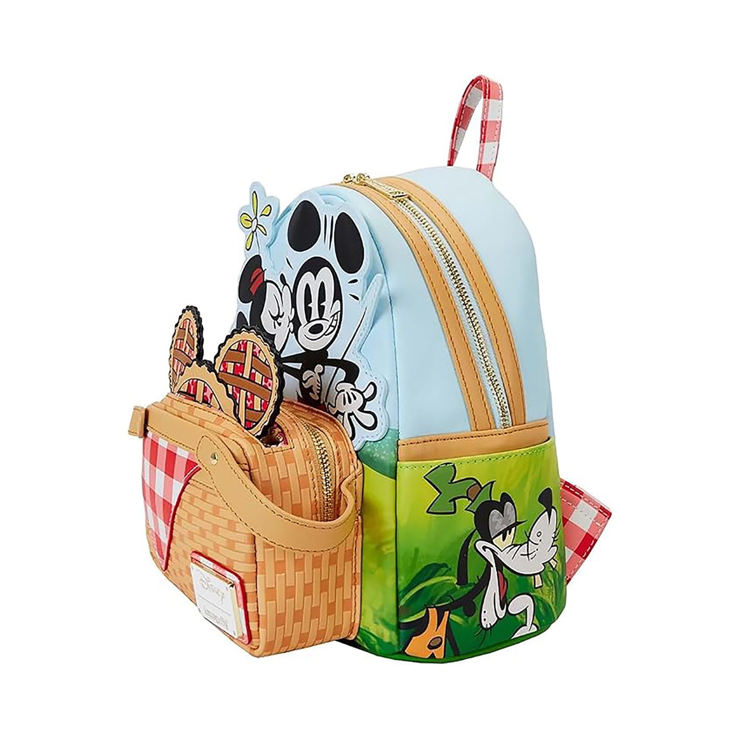 Loungefly WDBK3627 Disney Micky und seine Freunde Picknick Mini Rucksack