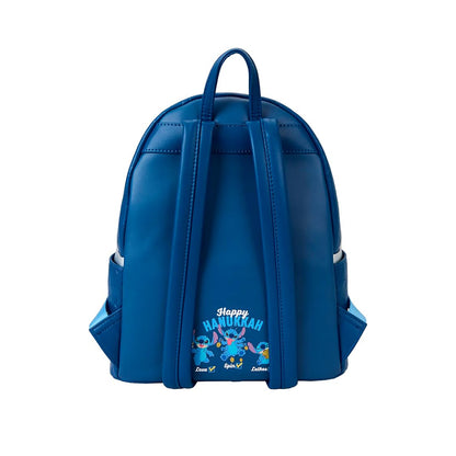 Loungefly WDBK3762 Disney Lilo & Stitch Mini Rucksack mit beleuchtetem Menorah-Stich
