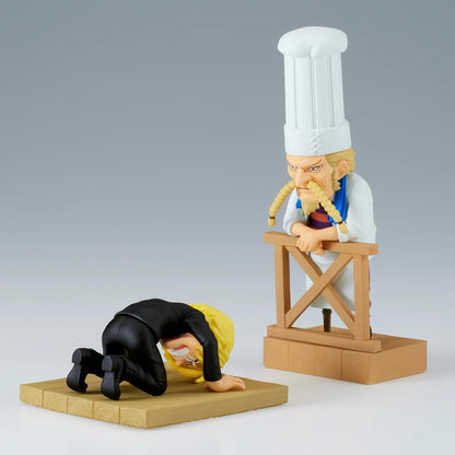 Banpresto BP88986P One Piece Log Stories Sanji und Zeff 2 - World Collectable Figur 8 cm