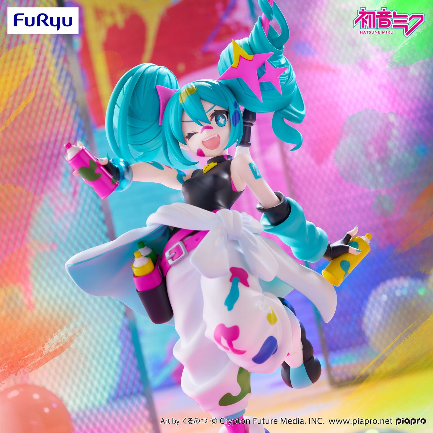 Furyu Hatsune Miku Trio-Try-iT PVC Statue Miku Paint Girl 19 cm